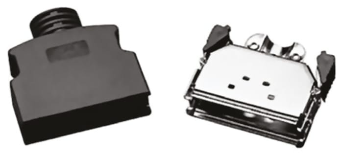 3M 103 Series ABS D Sub Backshell, 14 Way, Strain Relief