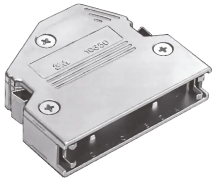 3M 103 Series Zinc Alloy D Sub Backshell, 80 Way, Strain Relief