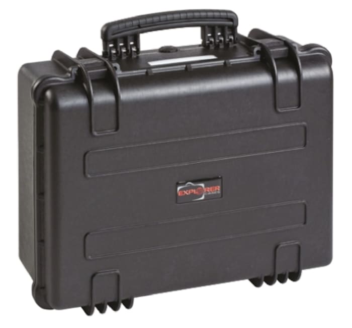 Maleta de transporte Explorer Cases de PP Negro, dim. ext. 437 x 519 x 228mm, con espuma, sin ruedas, 4.5kg