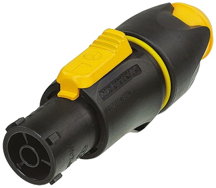 Síťový konektor barva Černá, žlutá, formát pólů: 2P+E, 20A Zásuvka USA, 250 V AC