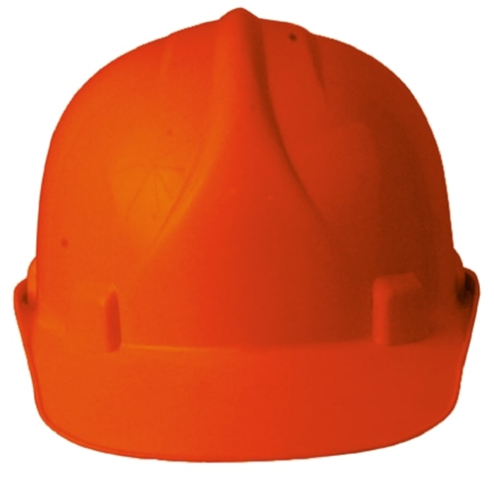 RS PRO Orange Helmet & Hard Hat , Adjustable