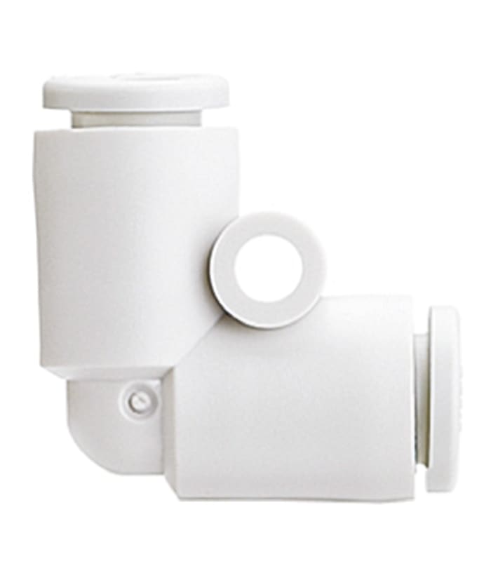 SMC KQ2 Series Elbow Tube-toTube Adaptor, Push In 4 mm to Push In 4 mm, Tube-to-Tube Connection Style