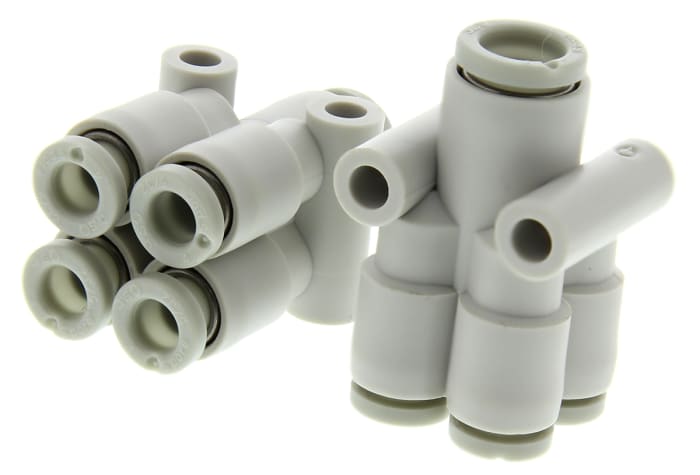 Adaptateur tube à tube double Y SMC KQ2 vers Enfichable 4 mm Enfichable 4 mm