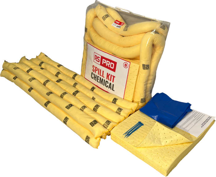 RS PRO Döküntü Emici Kiti, 70 L Kapasiteli, Uygulama: Kimyasal
