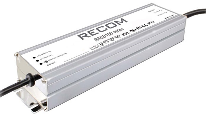 Recom, 12V Output, 100W Output, 0 → 8.3A Output, Constant Current / Constant Voltage