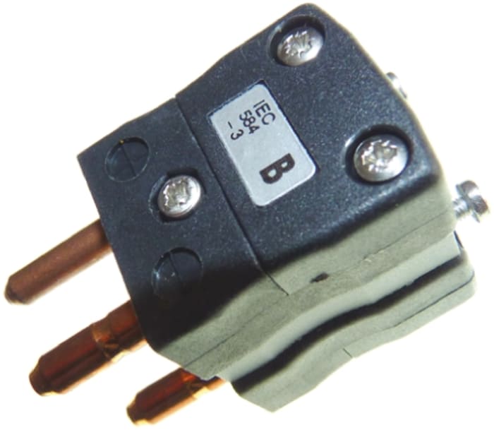 RS PRO Standard Duplex Thermocouple Plug Connector for Use with Type B Thermocouple, 6mm Probe, JIS Standard