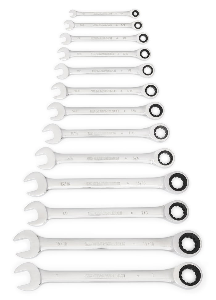 GearWrench 13-Piece Spanner Set, 1/4 → 1 in