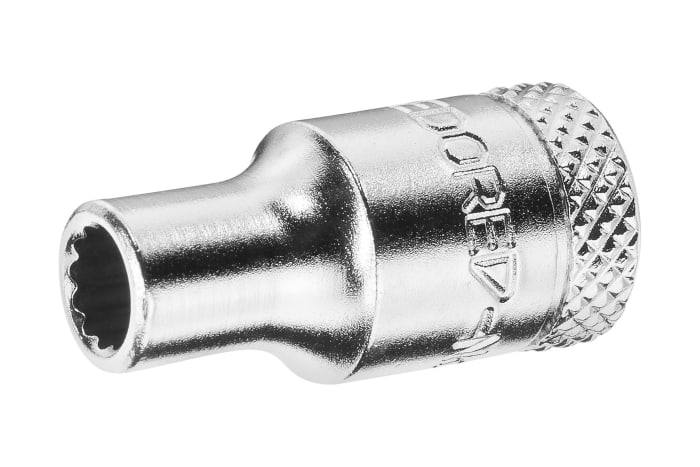 Gedore 1/4 in Drive 8mm Standard Socket, 12 point, 25 mm Overall Length