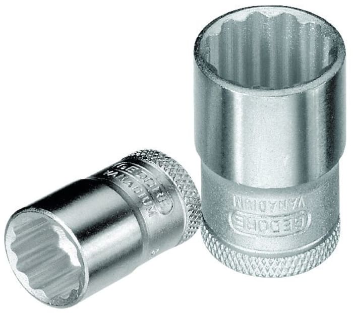 Douille Gedore, 12 pans, 3/8 pouce, Métrique