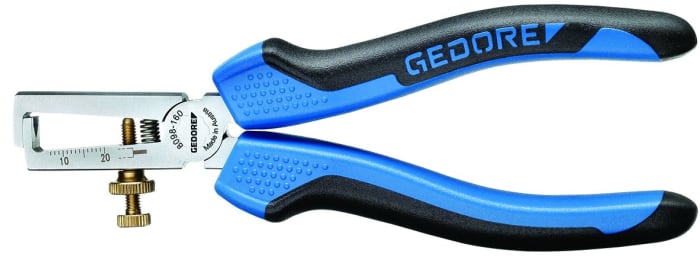 Gedore 8098-160 JC Series Wire Stripper, 0.8mm Min, 6.0mm Max, 160 mm Overall