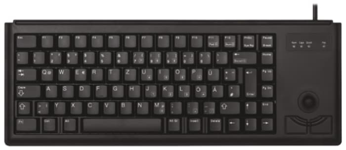 Cherry Wired PS/2 Compact Keyboard, AZERTY, Black