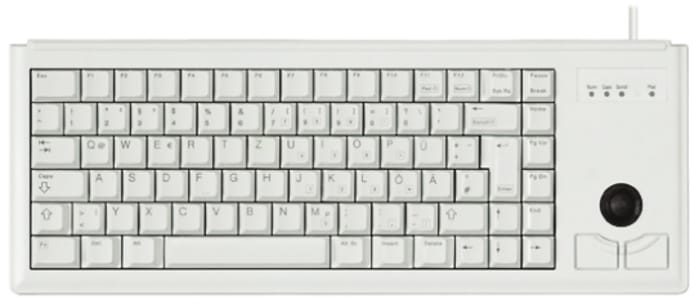 Cherry Wired USB Compact Keyboard, QWERTY (US), Grey