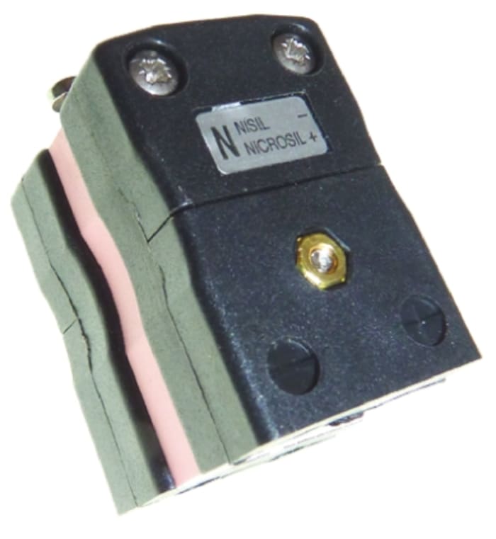 RS PRO Standard Duplex Thermocouple Socket Connector for Use with Type N Thermocouple, 6mm Probe, IEC, RoHS Compliant