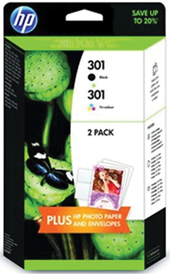 Hewlett Packard 301 Combo-pack Mürekkep Püskürtmeli Kartuş, Siyah, Cyan, Magenta, Sarı