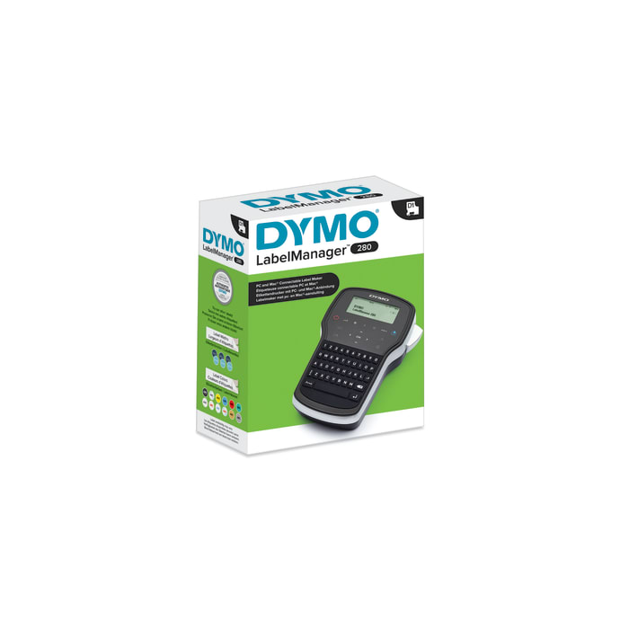 Dymo LabelManager 280 Label Printer With QWERTZ Keyboard, Euro Plug