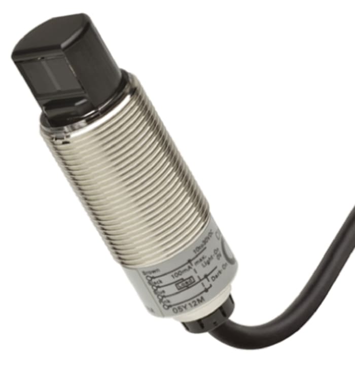 M18 sensor diffuse 100mm PNP 2m