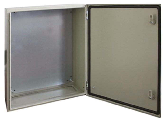 Coffret mural RS PRO en Acier, Hauteur 800 mm, Largeur 600 mm, Profondeur 210mm, RAL 7032, IP66