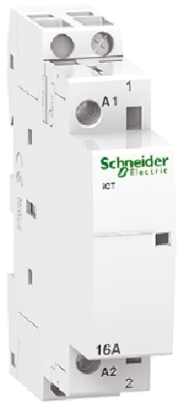 Contacteur ICT Schneider Acti9 - 16A 1NO+1NF - 230-240V - Blanc - A9C22715