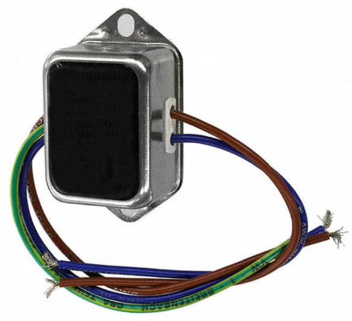 Schaffner, FN2010 1A 250 V ac/dc 0 → 400Hz, Chassis Mount EMI Filter, Wire Lead, Single Phase