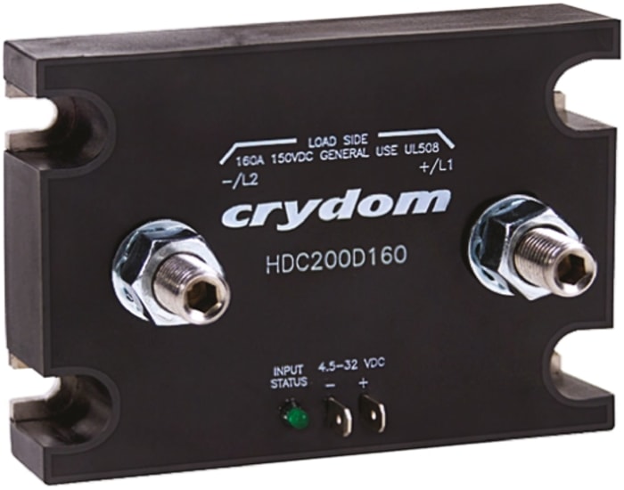 Sensata / Crydom HDC Series Solid State Relay, 120 A Load, Panel Mount, 72 V dc Load, 32V dc Control