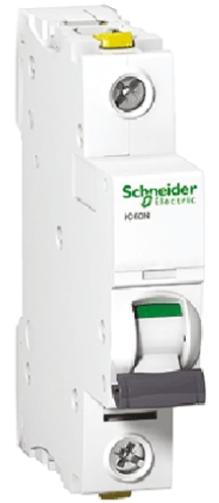 Schneider Electric Acti 9 iC60H MCB, 1P, 63A Curve C, 100 → 133V AC, 72V DC, 10 kA Breaking Capacity