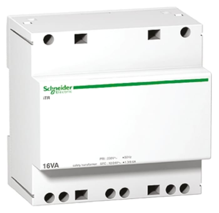 Schneider Electric 25VA DIN Rail Transformer, 230V ac Primary, 12V ac Secondary