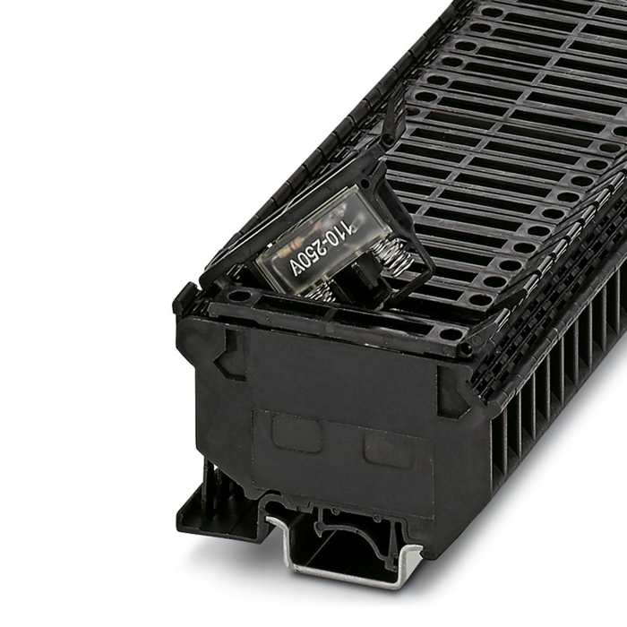 Phoenix Contact 3004142 UK5-HESILA 250 Series Black, Single-Level, Screw Termination, Fused