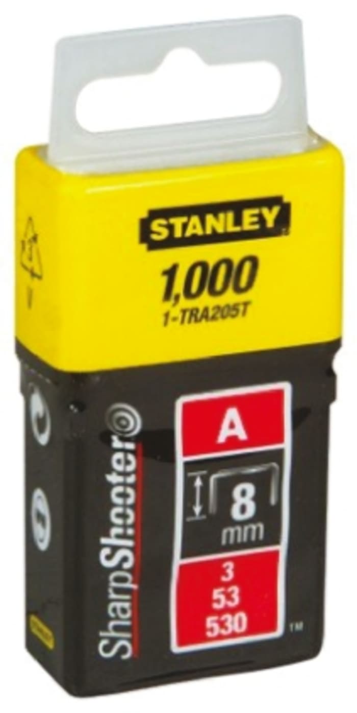 Stanley 8mm Staples 1000 Per pack