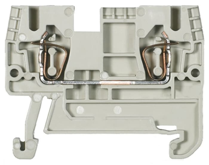 Wieland 56.703.0055.0 WKFN Series Grey, 2.5mm², Single-Level, Spring Clamp Termination