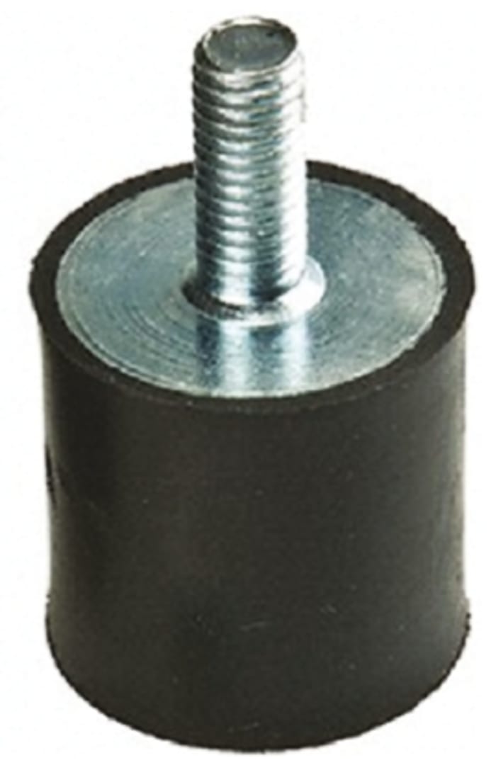 FIBET M8 Anti Vibration Mount, Male Buffer Foot with 63kg Compression Load