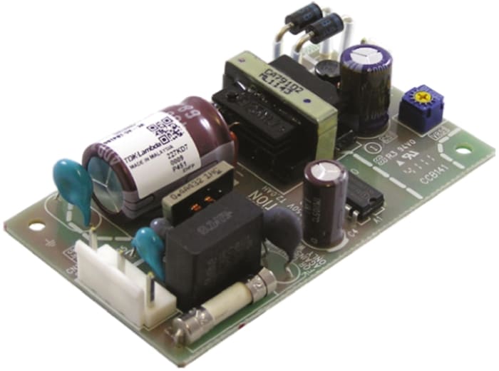 TDK-Lambda Switching Power Supply, ZWS15B-15, 15V dc, 1A, 15W, 1 Output, 120 → 370 V dc, 85 → 265 V ac