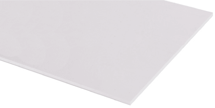 Plaque PVC RS PRO Blanc, 1200mm x 1200mm x 2.5mm