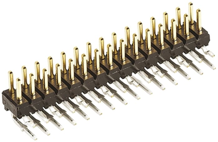 Pin Header 2mm pitch RA gold 15+15 way