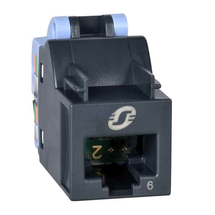 Schneider Electric Actassi Series Female RJ45 Connector, Cable Mount, Cat6, U/UTP Shield Straight 8 -Way