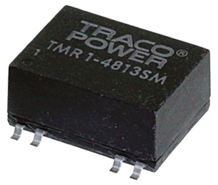 TRACOPOWER TMR 1SM DC-DC Converter, ±15V dc/ ±33mA Output, 18 → 36 V dc Input, 1W, Surface Mount, +85°C Max Temp