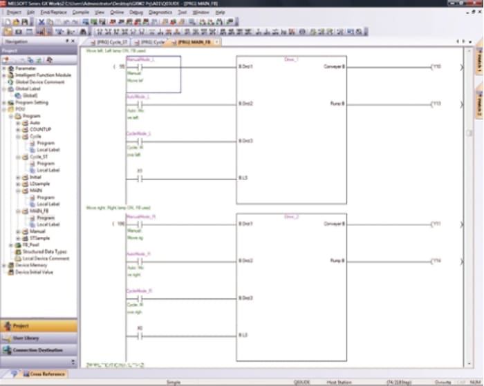 online plc change gx works 2