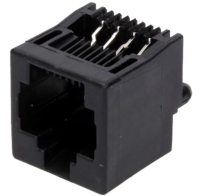 TE Connectivity 5556416 Series Female RJ45 Socket, Through Hole, Cat3 Straight 1 Port 8C -Way