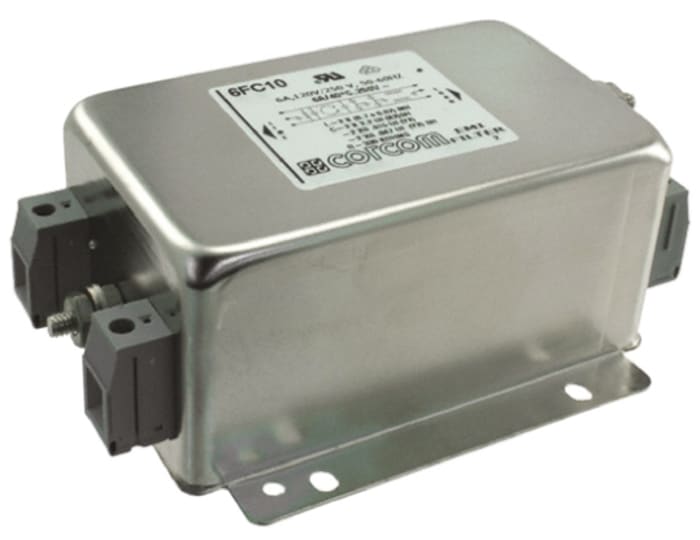 TE Connectivity 6A 250 V ac, Chassis Mount Power Line Filter, Single Phase