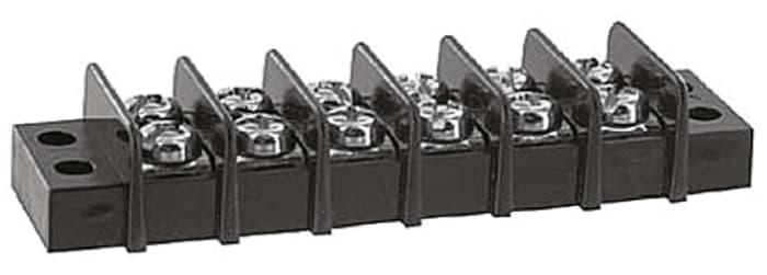 TE Connectivity Barrier Strip, 6 Contact, 9.53mm Pitch, 2 Row, 20A, 300 V