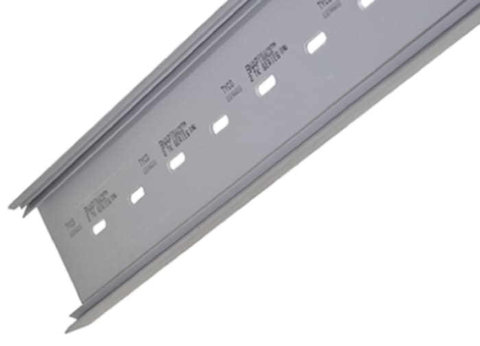 TE Connectivity Perforated DIN Rail, Top Hat Compatible