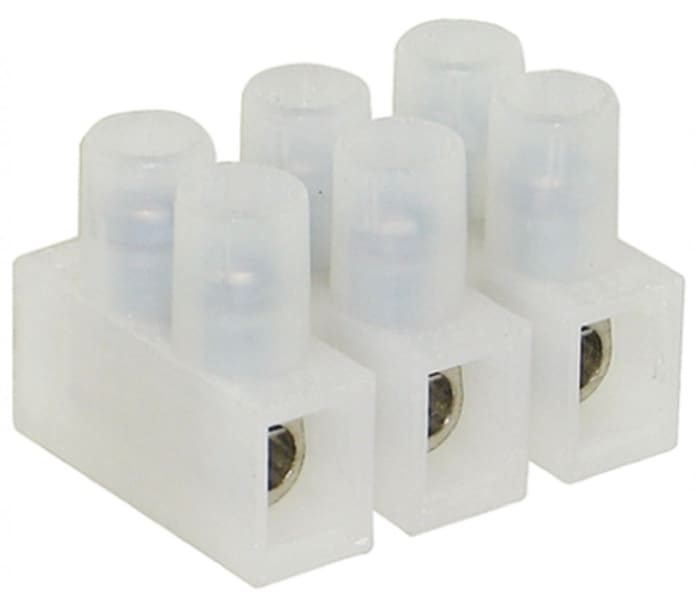 TE Connectivity Terminal Strip, 3-Way, 30A, 26 → 12 AWG Wire, Screw Termination