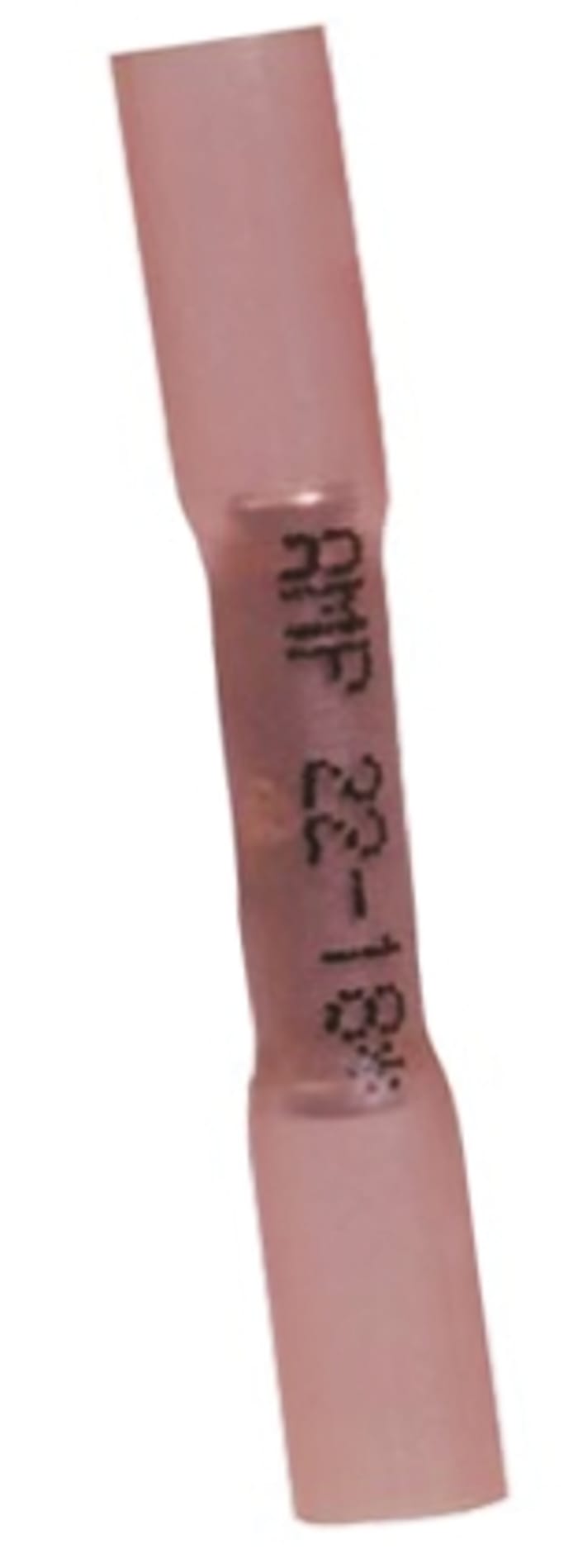 TE Connectivity Butt Wire Splice Connector, Red, Insulated 22 → 18 AWG