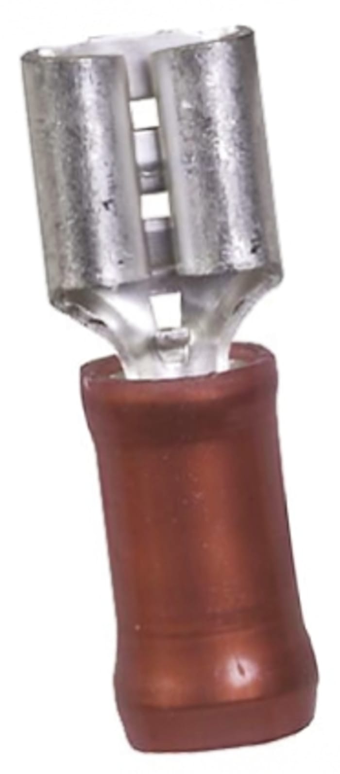 TE Connectivity PIDG FASTON .250 Red Insulated Female Spade Connector, Receptacle, 5.21 x 0.51mm Tab Size, 0.3mm² to