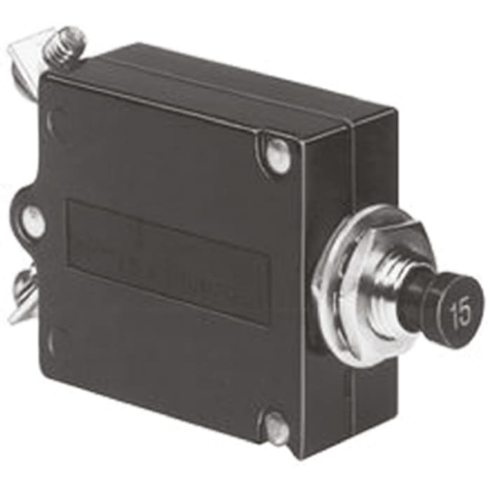 TE Connectivity Thermal Circuit Breaker - W23  Single Pole 50 V dc, 250V ac Voltage Rating, 2A Current Rating