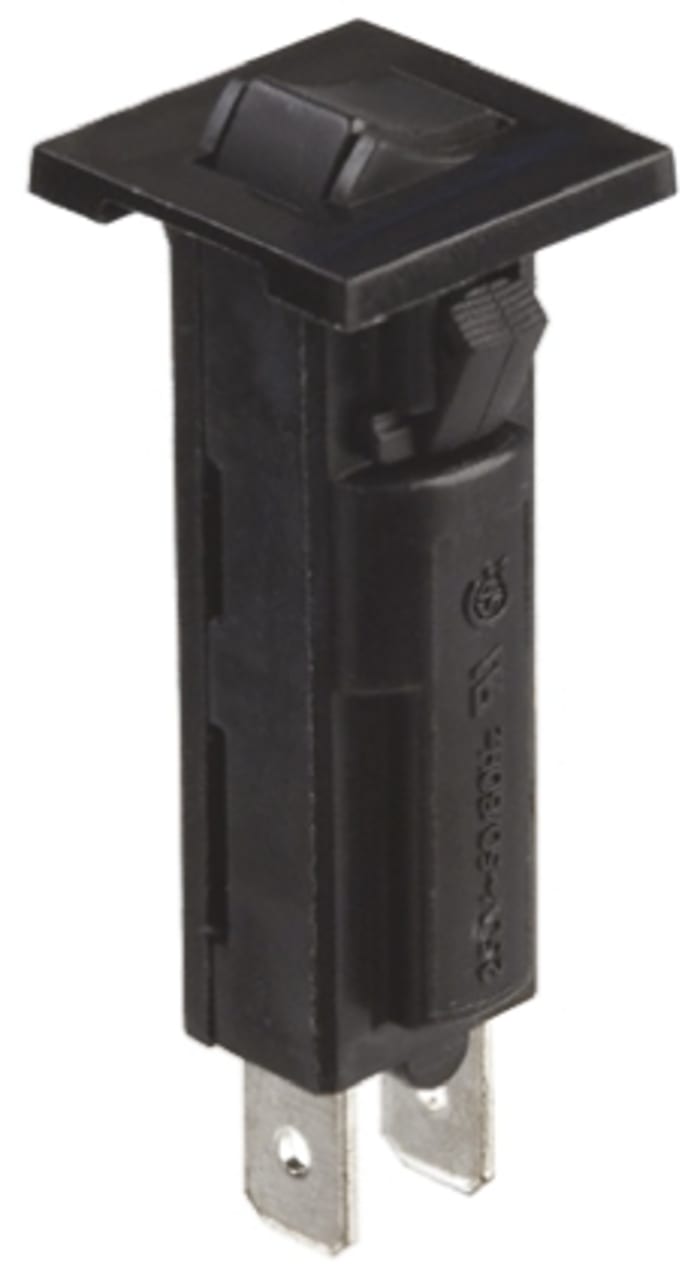 TE Connectivity Thermal Circuit Breaker - W28  Single Pole 32 V dc, 250V ac Voltage Rating, 500mA Current Rating
