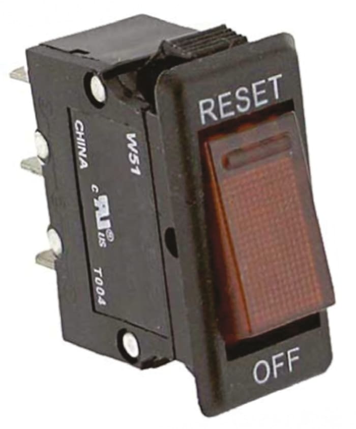 thumbnail interactive-video image 1 of TE CONNECTIVITY W31-X2M1G-5 Circuit Breaker – Thermal, 1 Pole, 250V, 5A 1 of 6