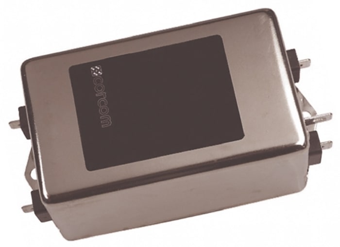 TE Connectivity, Corcom T 250V ac 50/60 Hz, Flange, Flange RFI Filter, Fast-On 1 Phase