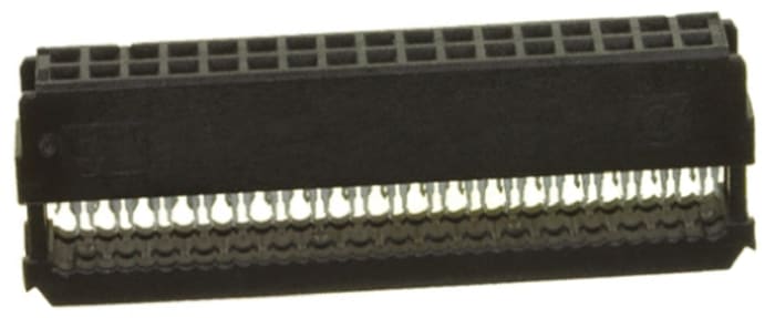TE Connectivity 34-Way IDC Connector Socket for Cable Mount, 2-Row
