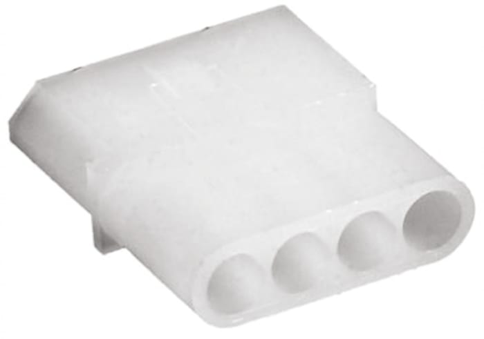 TE Connectivity, .062 Commercial Female Connector Housing, 3.68mm Pitch, 4 Way