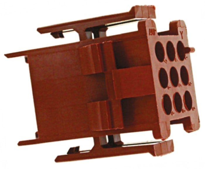 TE Connectivity, Miniature Rectangular II Female Connector Housing, 4.19mm Pitch, 9 Way, 3 Row